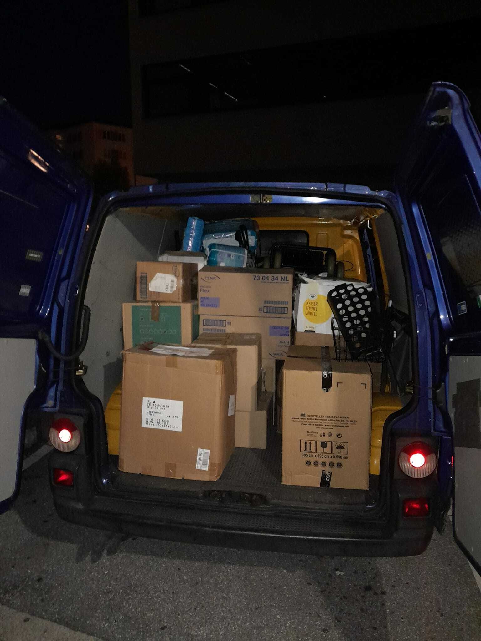 Nächster Transport mit Hilfsgüter