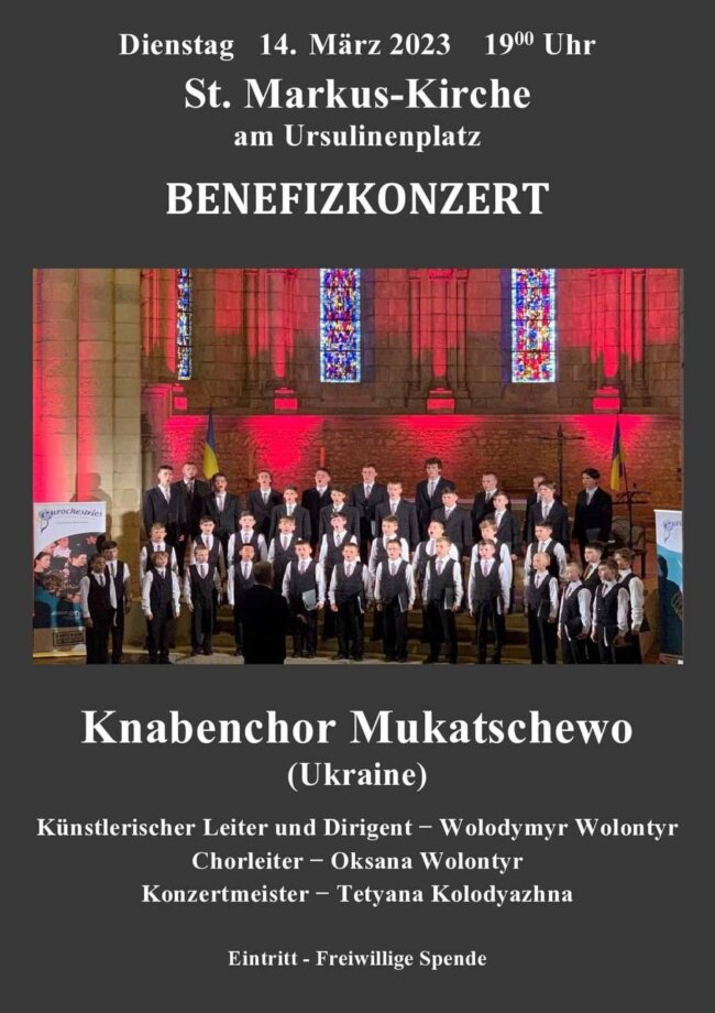 Benefizkonzert: Knabenchor Mukatschewo